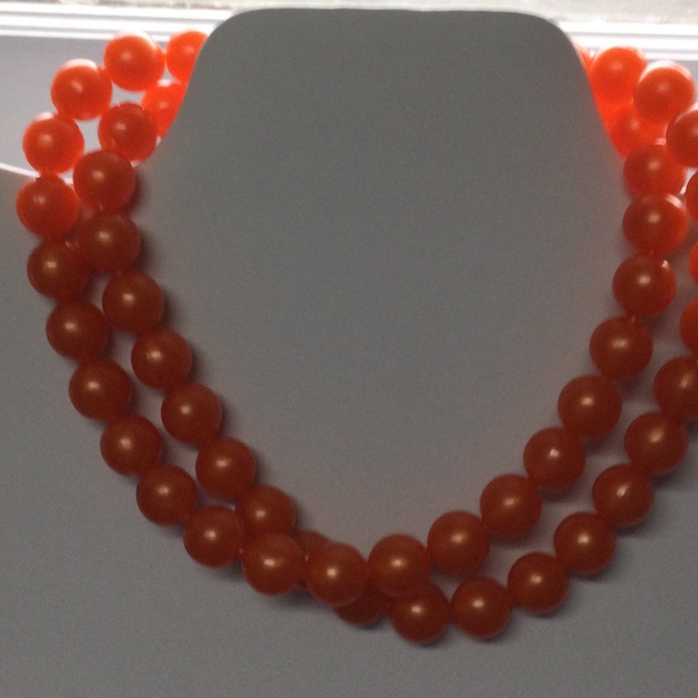 Orange Beaded Necklace